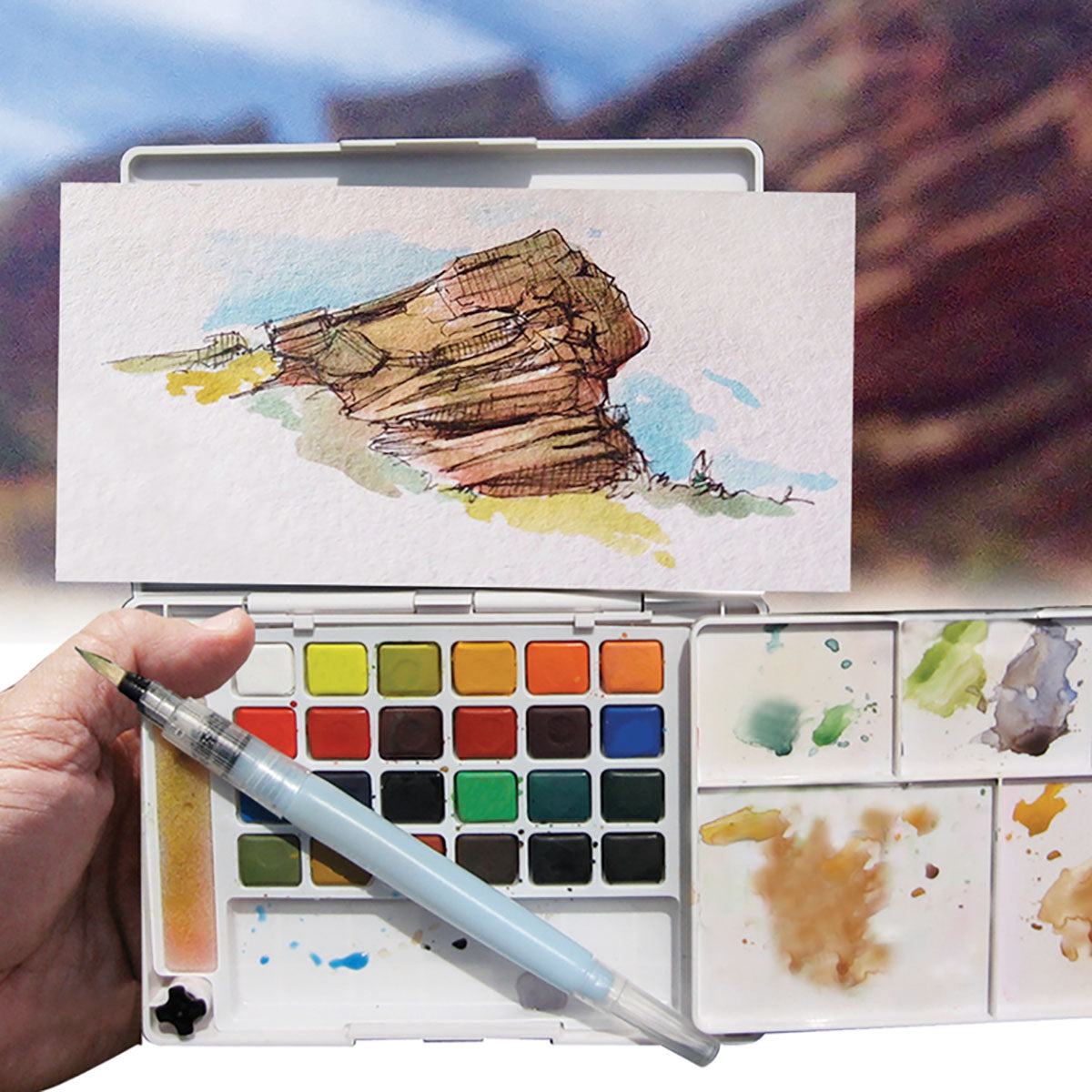 Sakura Koi Water Colors Pocket Field Sketch Box 30 set