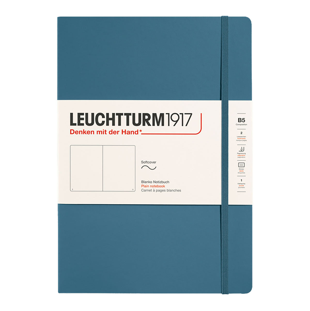 Leuchtturm1917 Notebook B5 Soft Cover, Plain