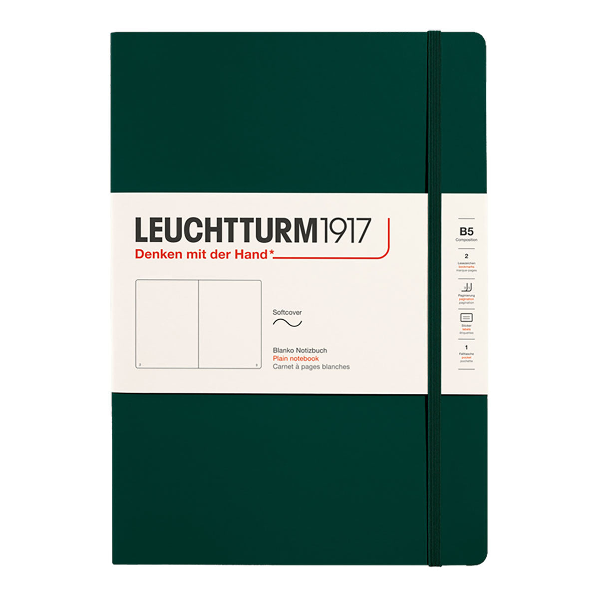 Leuchtturm1917 Notebook B5 Soft Cover, Plain