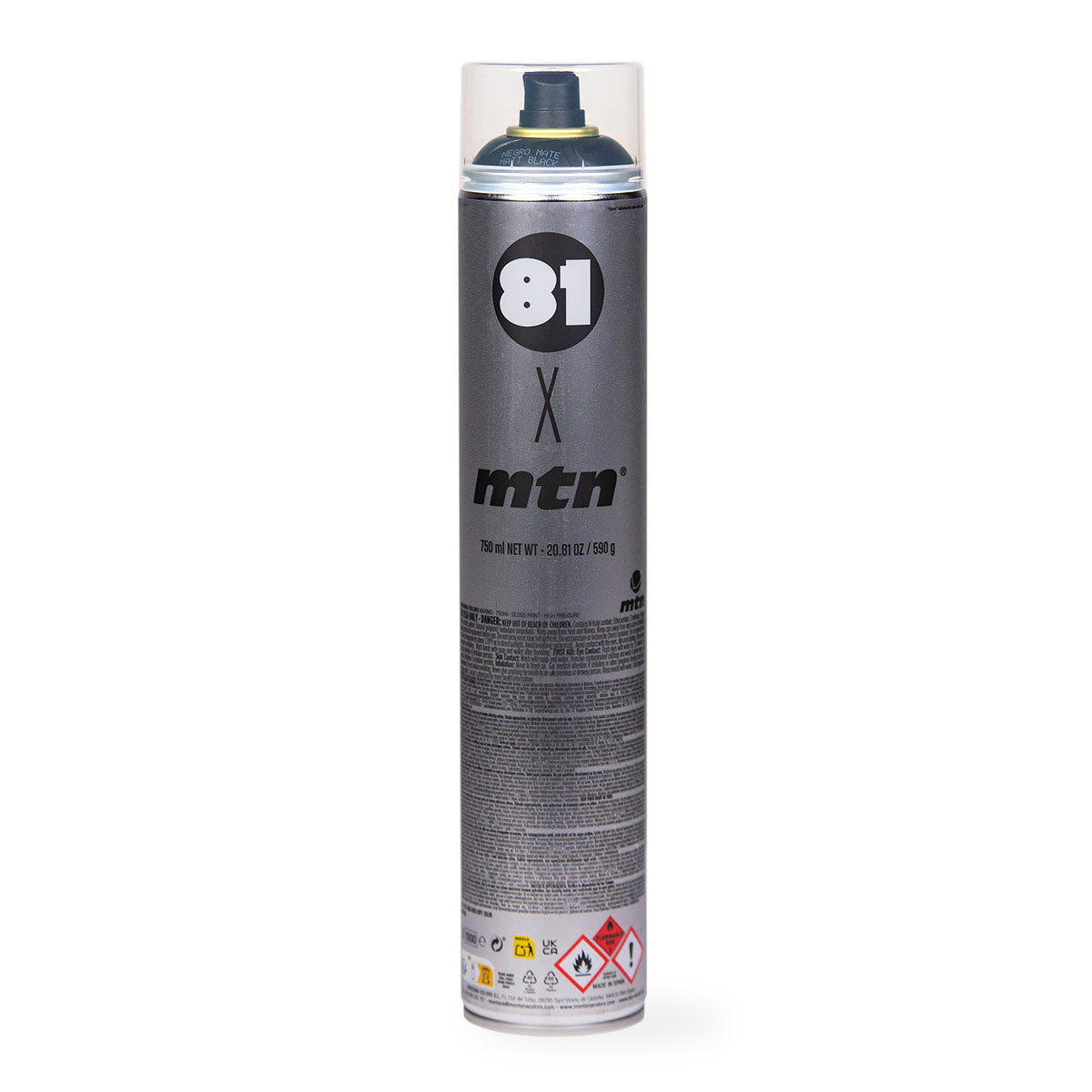 MTN x 81 Cap Mad Maxxx Widestyle Spray Paint 750ml Black