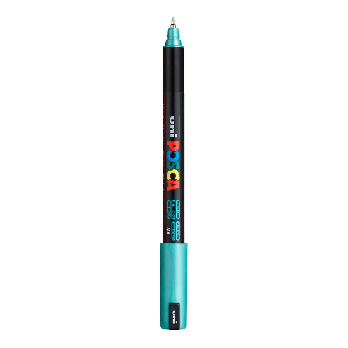 Uni Posca PC-1MR Ultra Fine 0.7 mm paint marker in Metallic Green