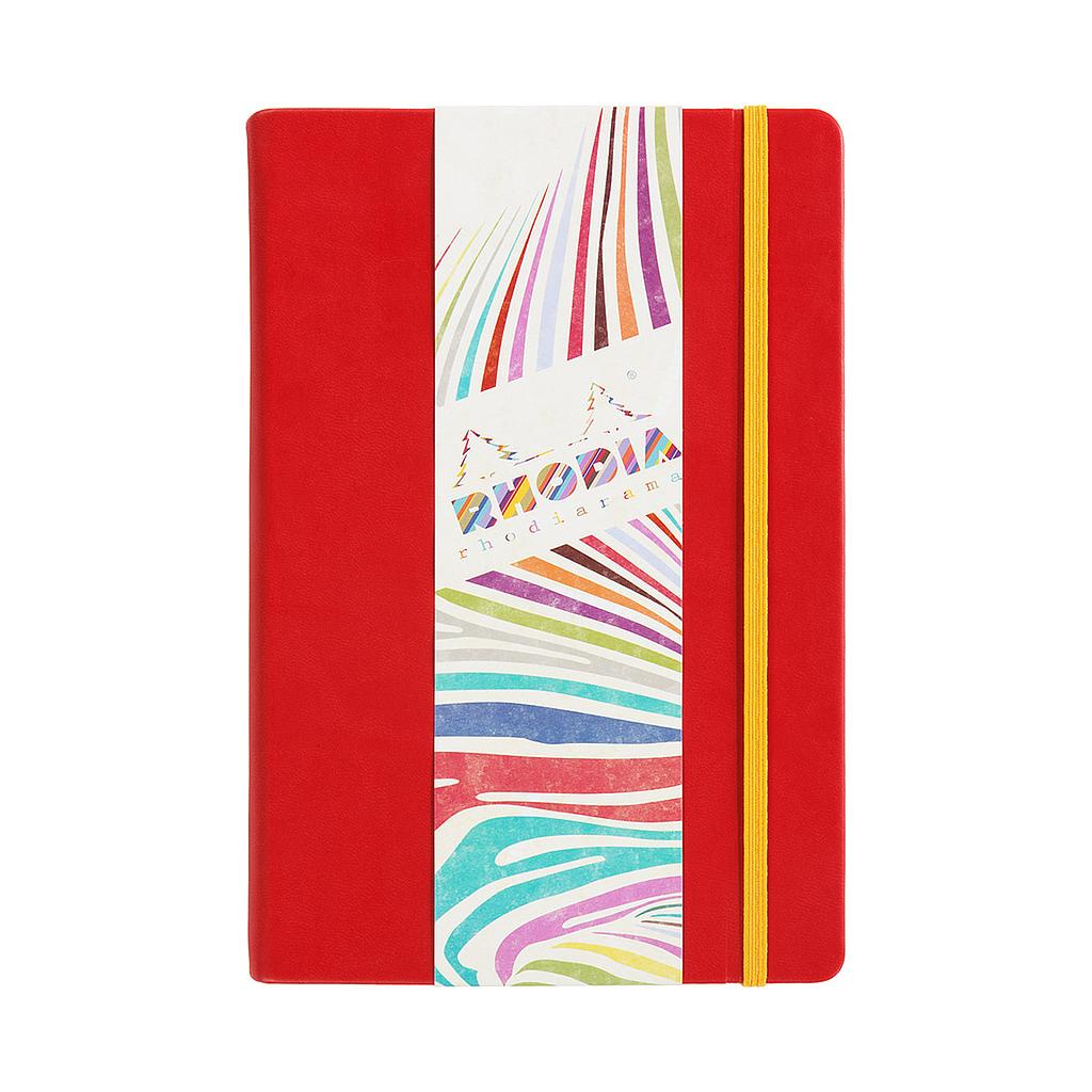 Rhodia Rhodiarama Notebook Hard Cover A5, Ruled - Poppy