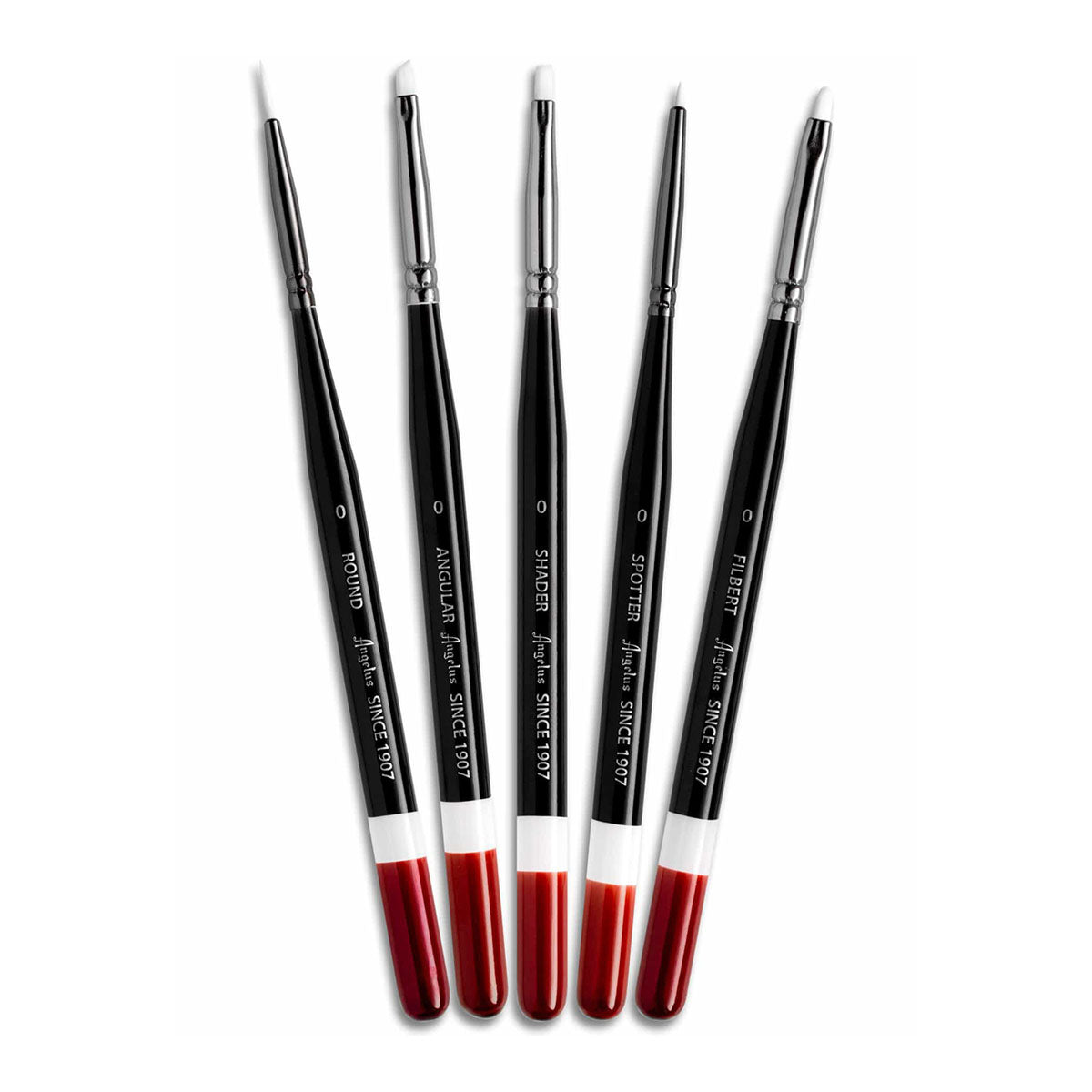 Angelus Acrylic Leather Paint Micro Detail Brush 5 Set