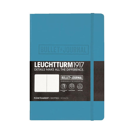 Leuchtturm1917 Bullet Journal Edition Notebook Nordic Blue A5, Dotted