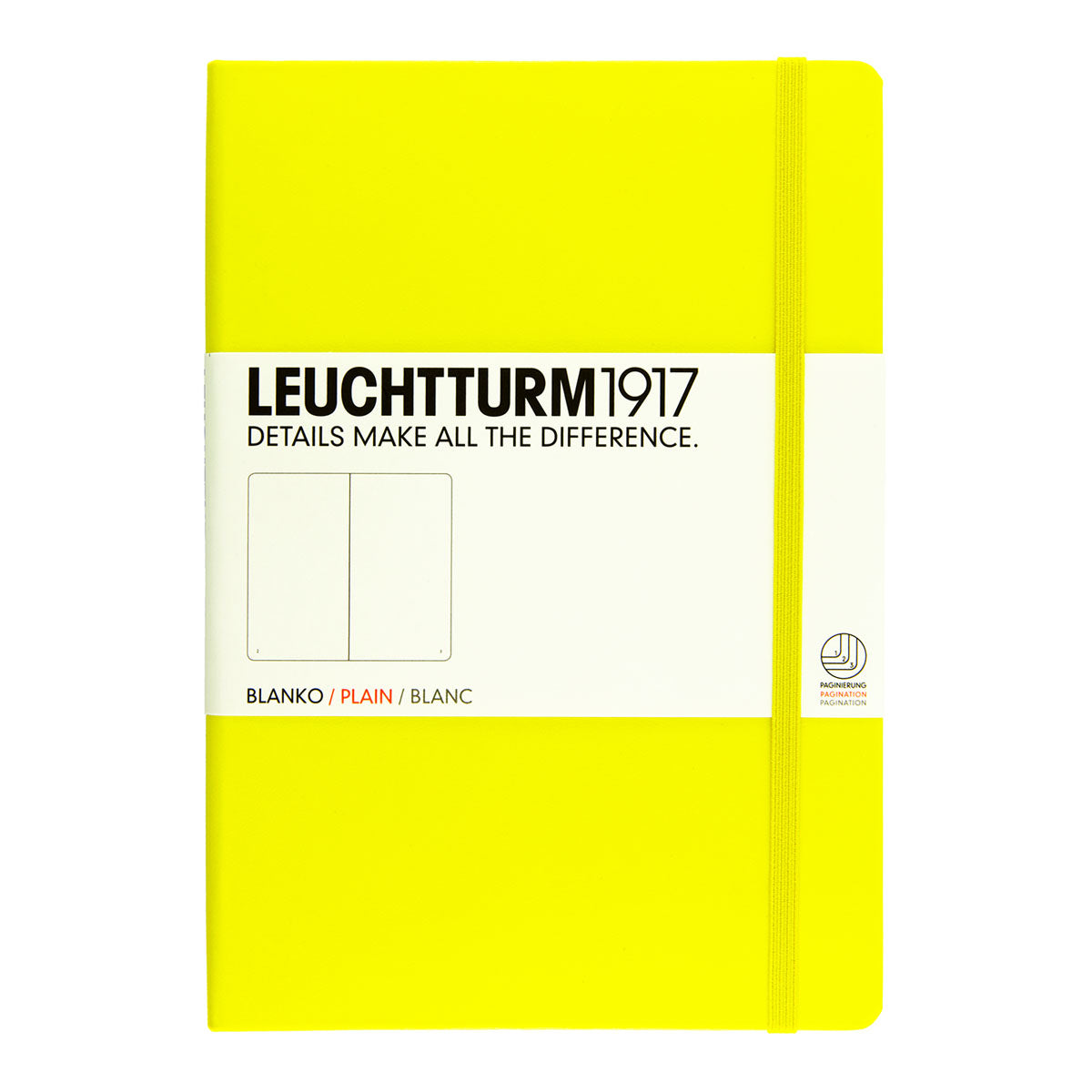 Leuchtturm1917 Notebook A5 Hard Cover, Plain