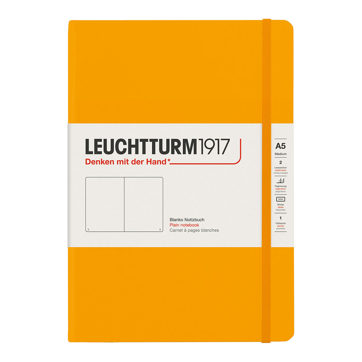 Leuchtturm1917 Notebook A5 Hard Cover, Plain