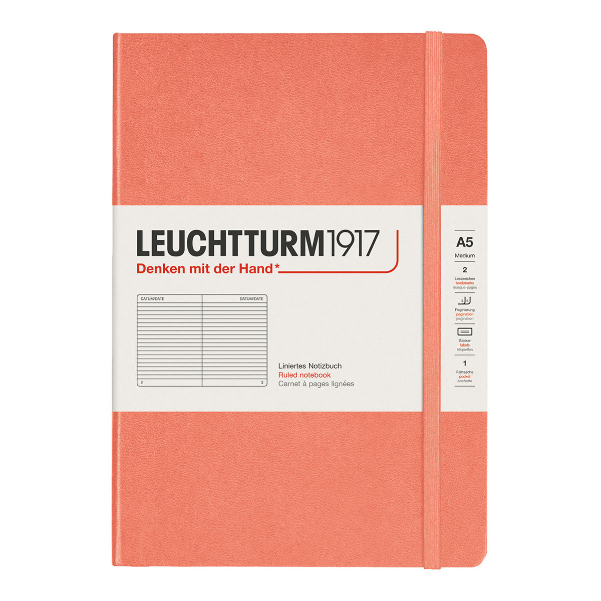 Leuchtturm1917 Notebook A5 Soft Cover, Ruled