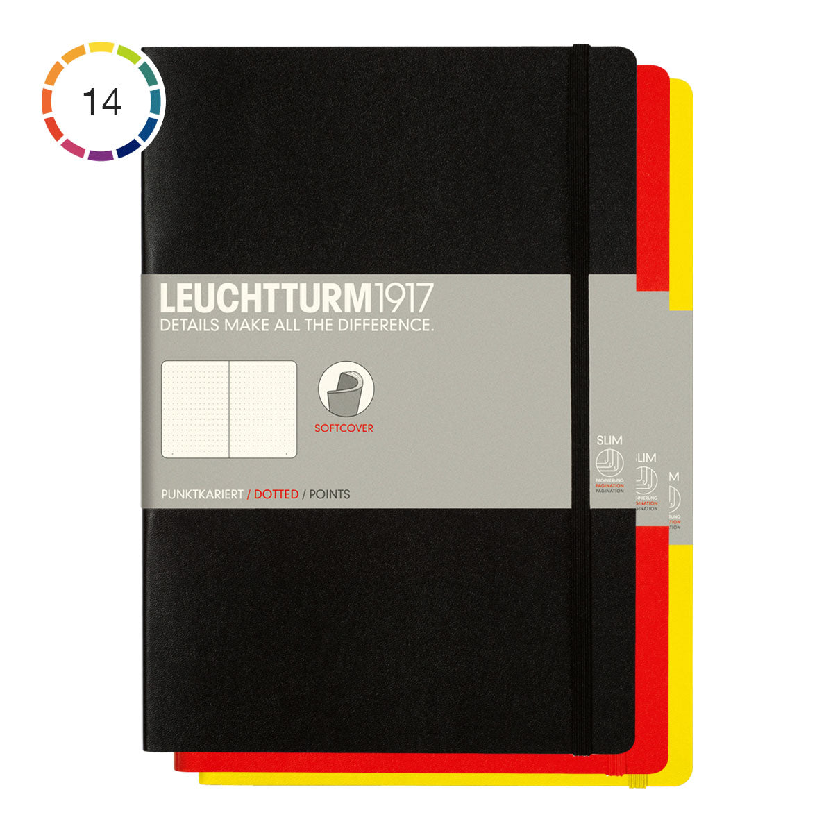 Leuchtturm1917 Notebook B5 Soft Cover, Dotted