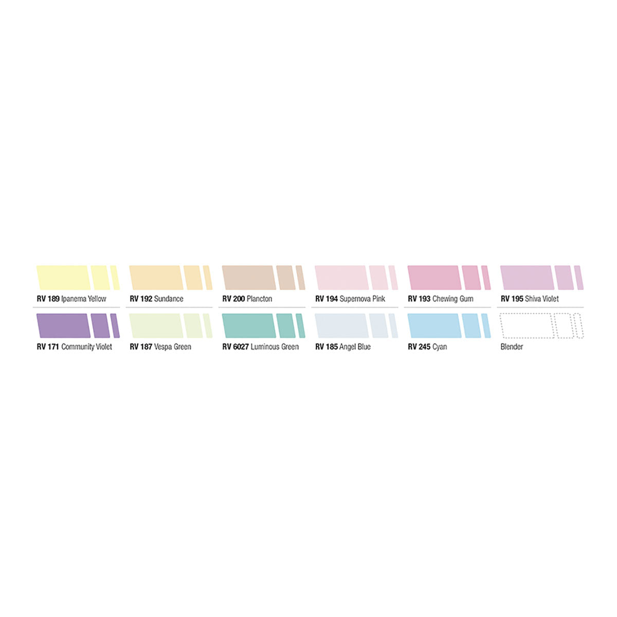 MTN 94 Graphic Marker 12-pack Pastel Colors