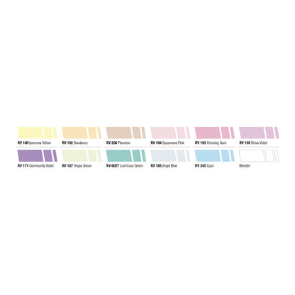 MTN 94 Graphic Marker 12-pack Pastel Colors