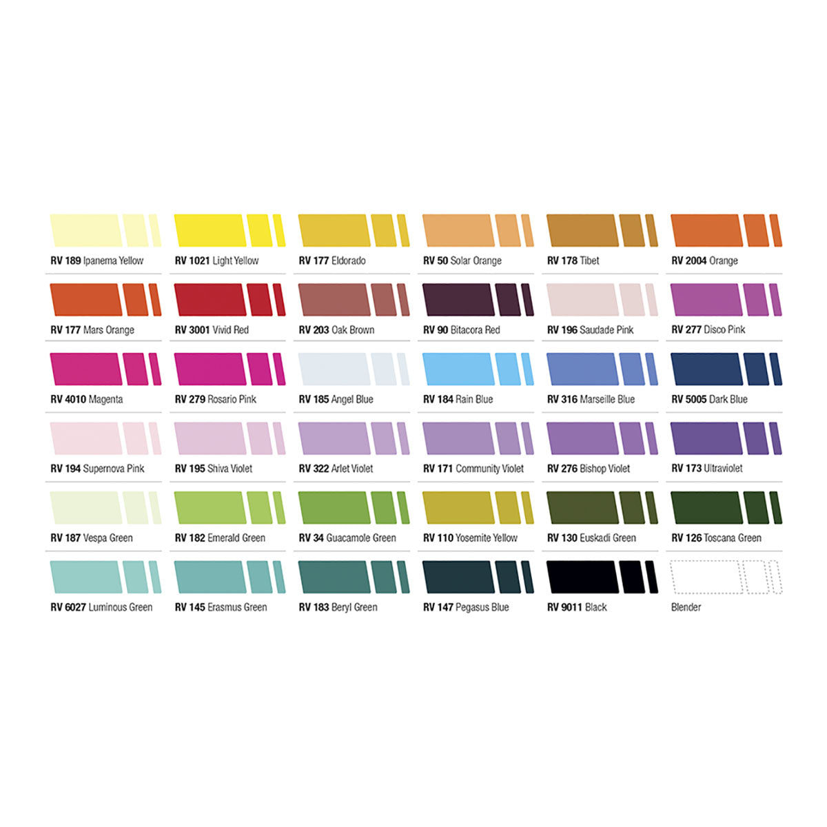 MTN 94 Graphic Marker 36-pack Solid Colors