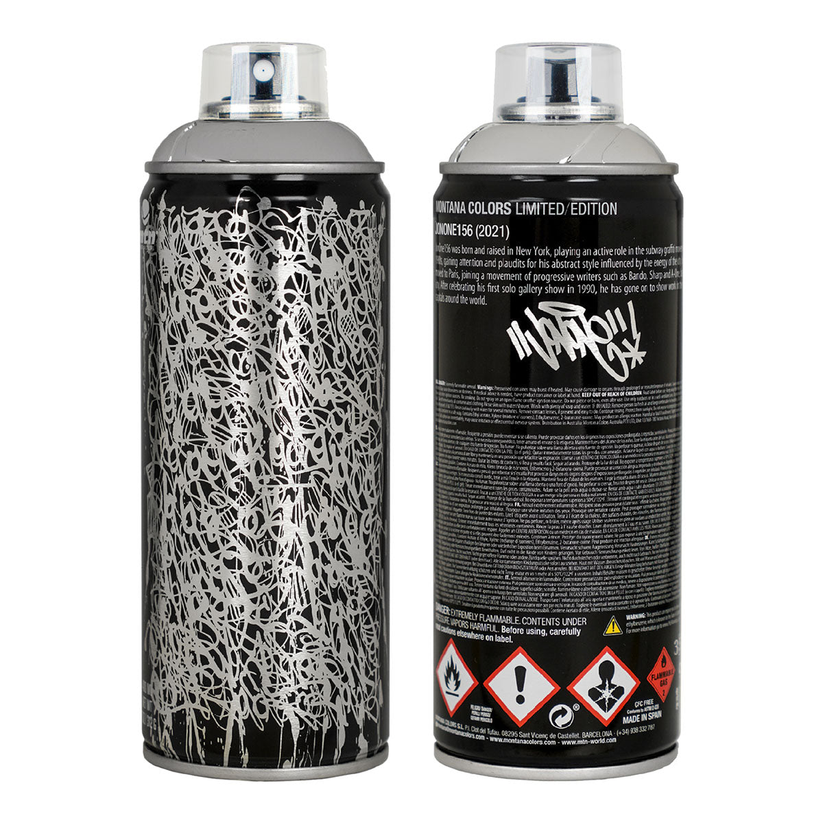 MTN Jonone Limited Edition Spray Paint 400ml, Chrome