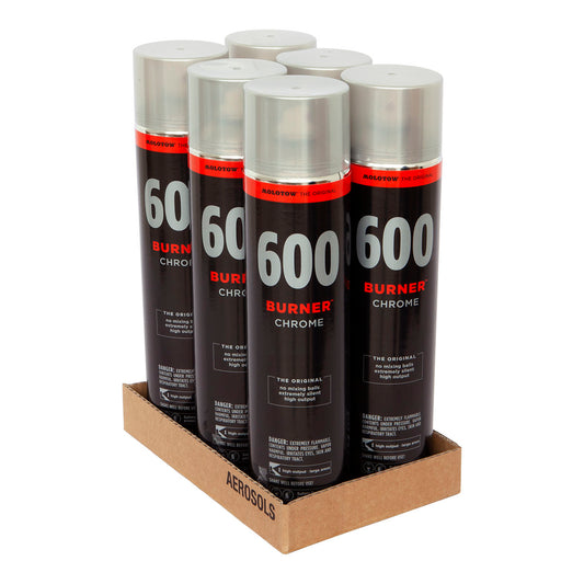 Molotow Burner Chrome 600 ml 6-pack