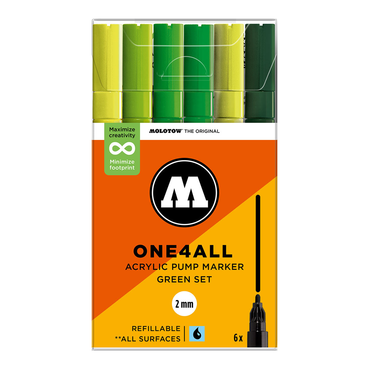 Molotow ONE4ALL 127HS 6set Green