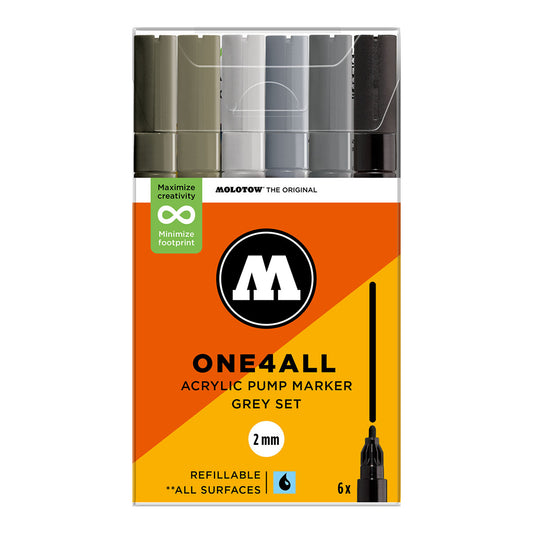 Molotow ONE4ALL 127HS 6set Grey