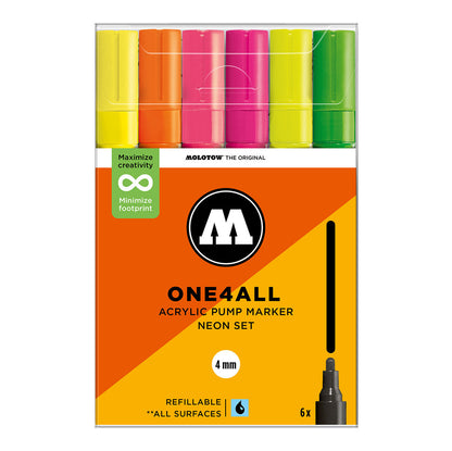 Molotow ONE4ALL 227HS 6set Neon