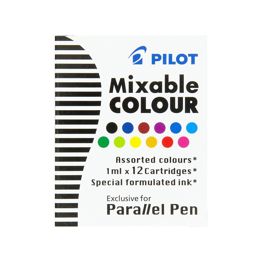 Pilot Parallel Calligraphy Pen Refills 12-pack, assorted colours