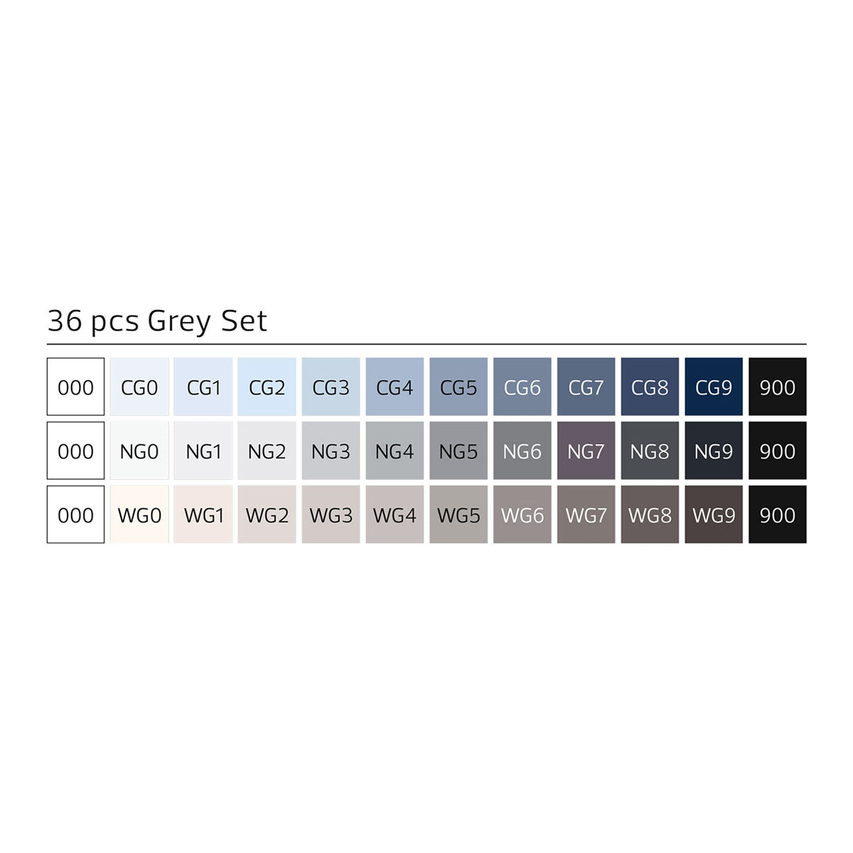 Stylefile Marker Classic 36 Set Grey