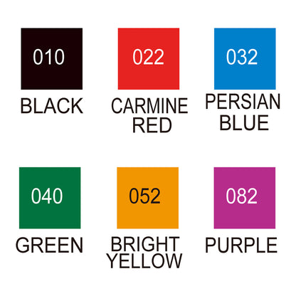 ZIG Kuretake Clean Color Real Brush Pen 6 Set