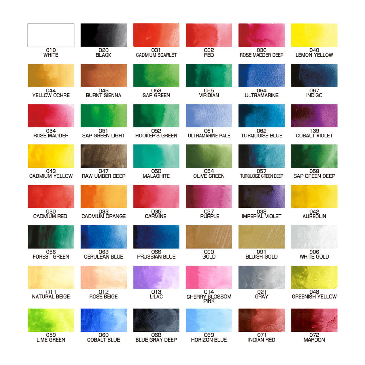 ZIG Kuretake Gansai Tambi Watercolor 48 set