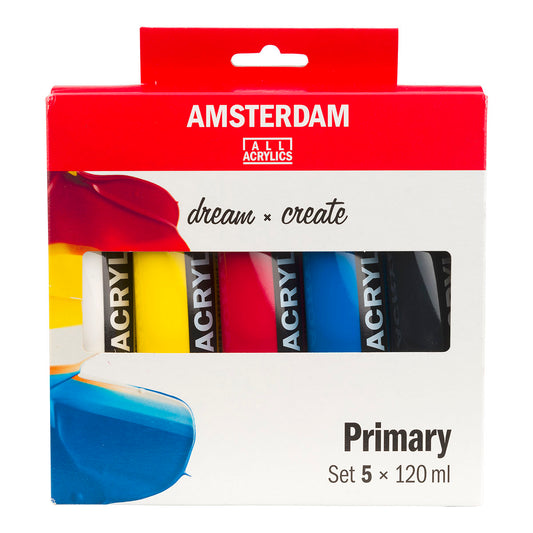 Amsterdam Standard Acrylic Paint 120 ml 5 Set Primary