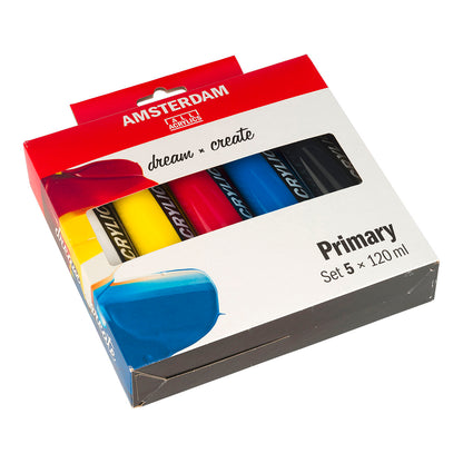 Amsterdam Standard Acrylic Paint 120 ml 5 Set Primary