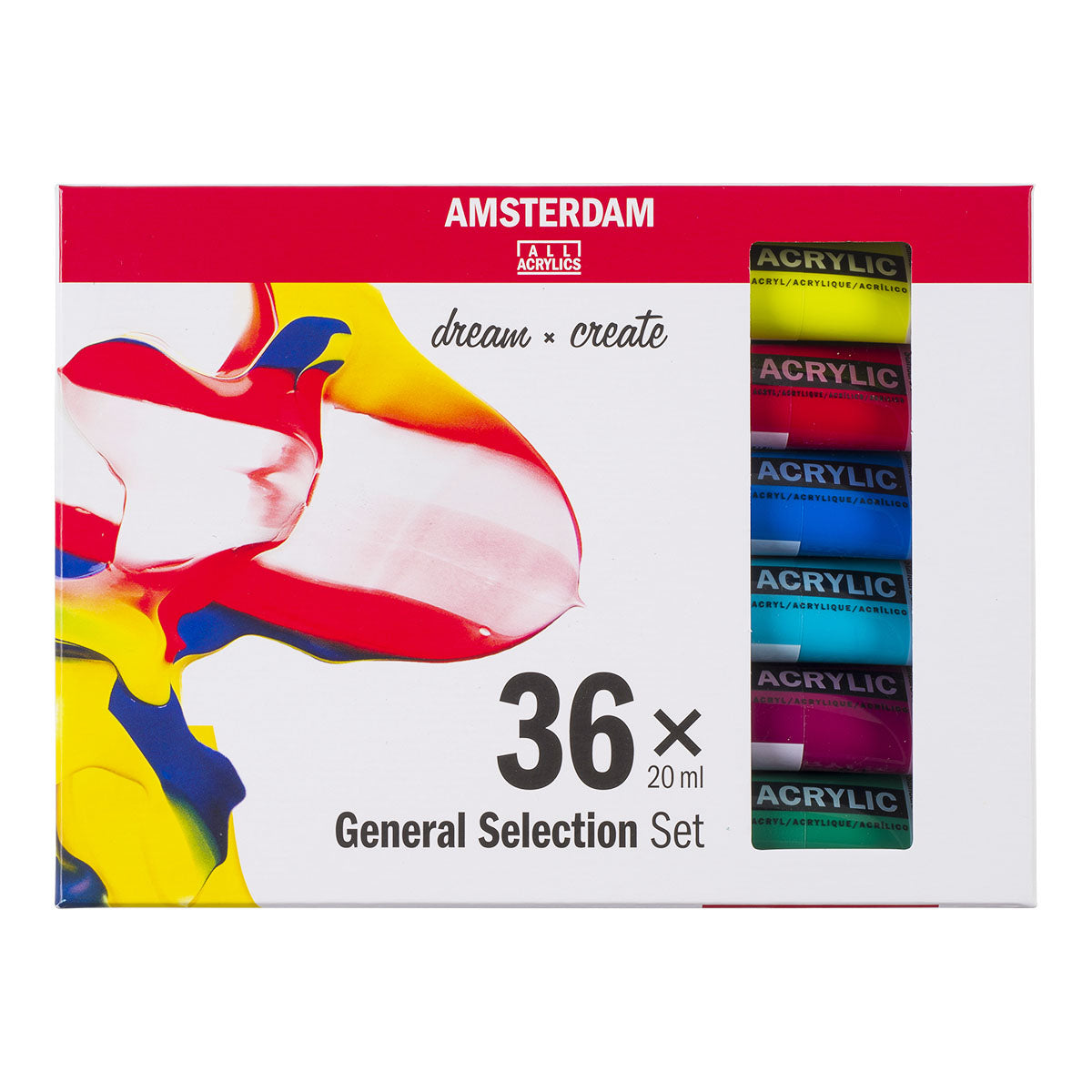 Amsterdam Standard Acrylic Paint 20 ml 36 Set General Selection