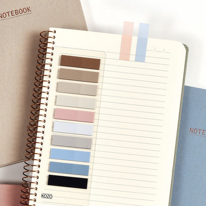 Kozo Index Tabs 12x44 mm 10 Colors Beach