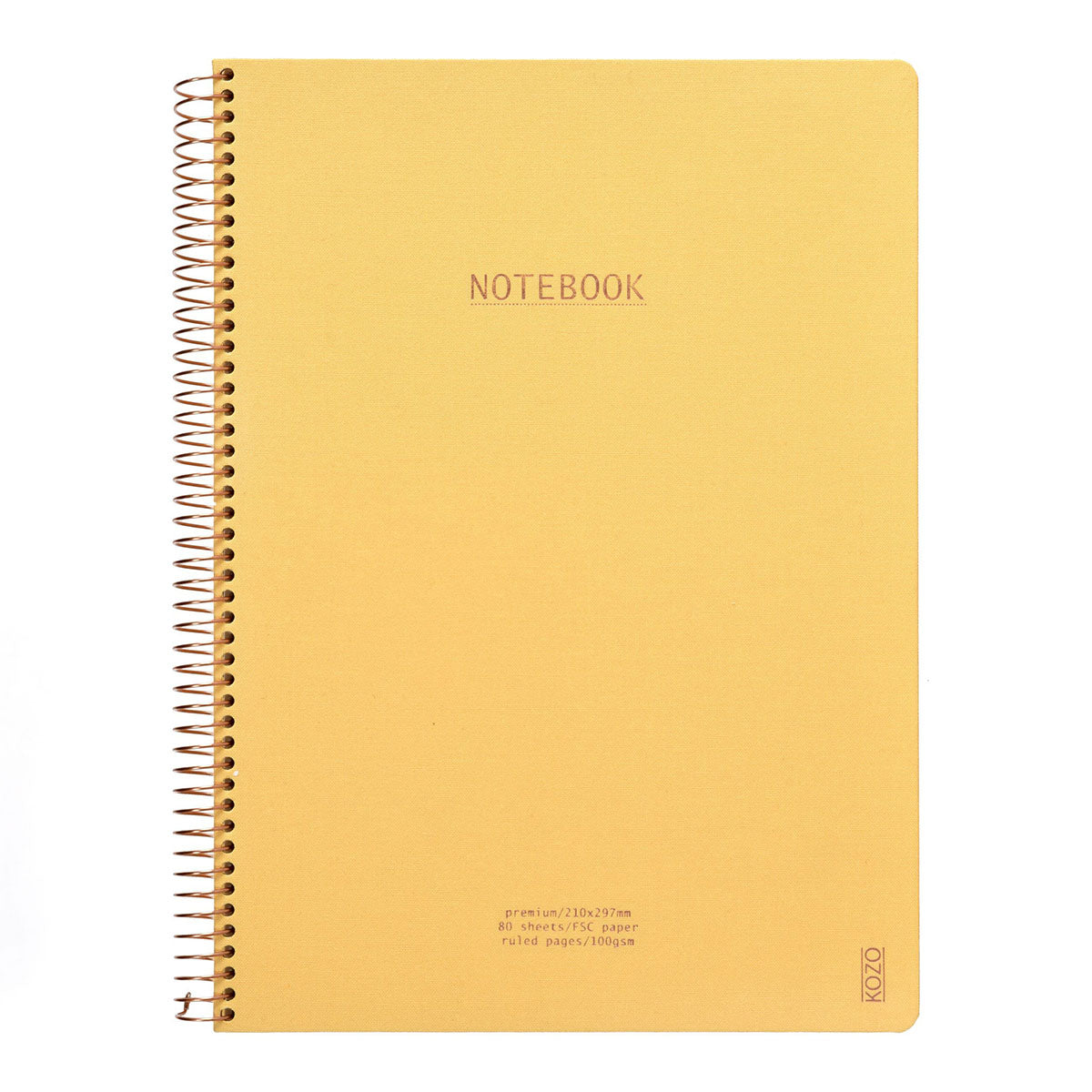 Kozo Premium A4 Notebook Ruled 160 Pages