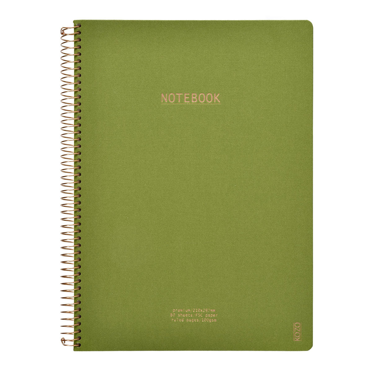 Kozo Premium A4 Notebook Ruled 160 Pages