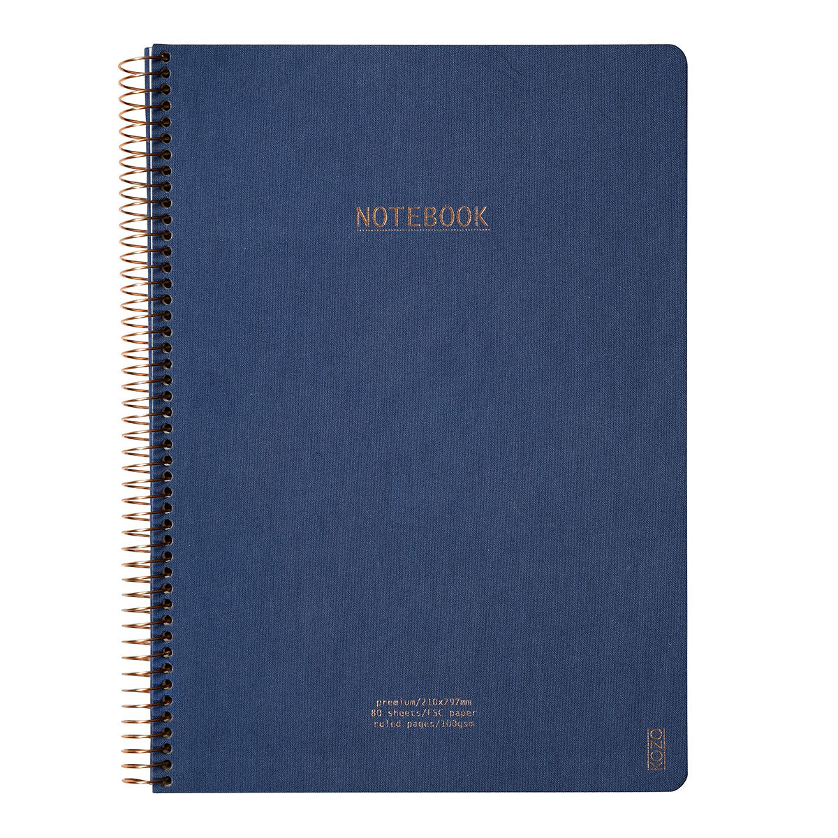 Kozo Premium A4 Notebook Ruled 160 Pages