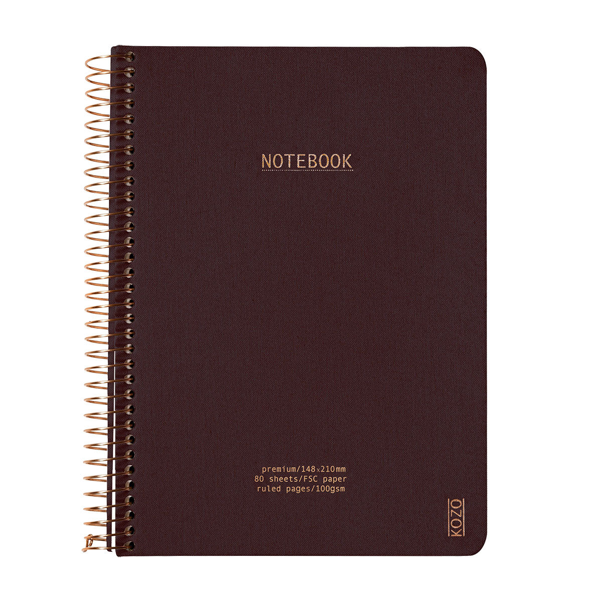Kozo Premium A5 Notebook Ruled 160 Pages