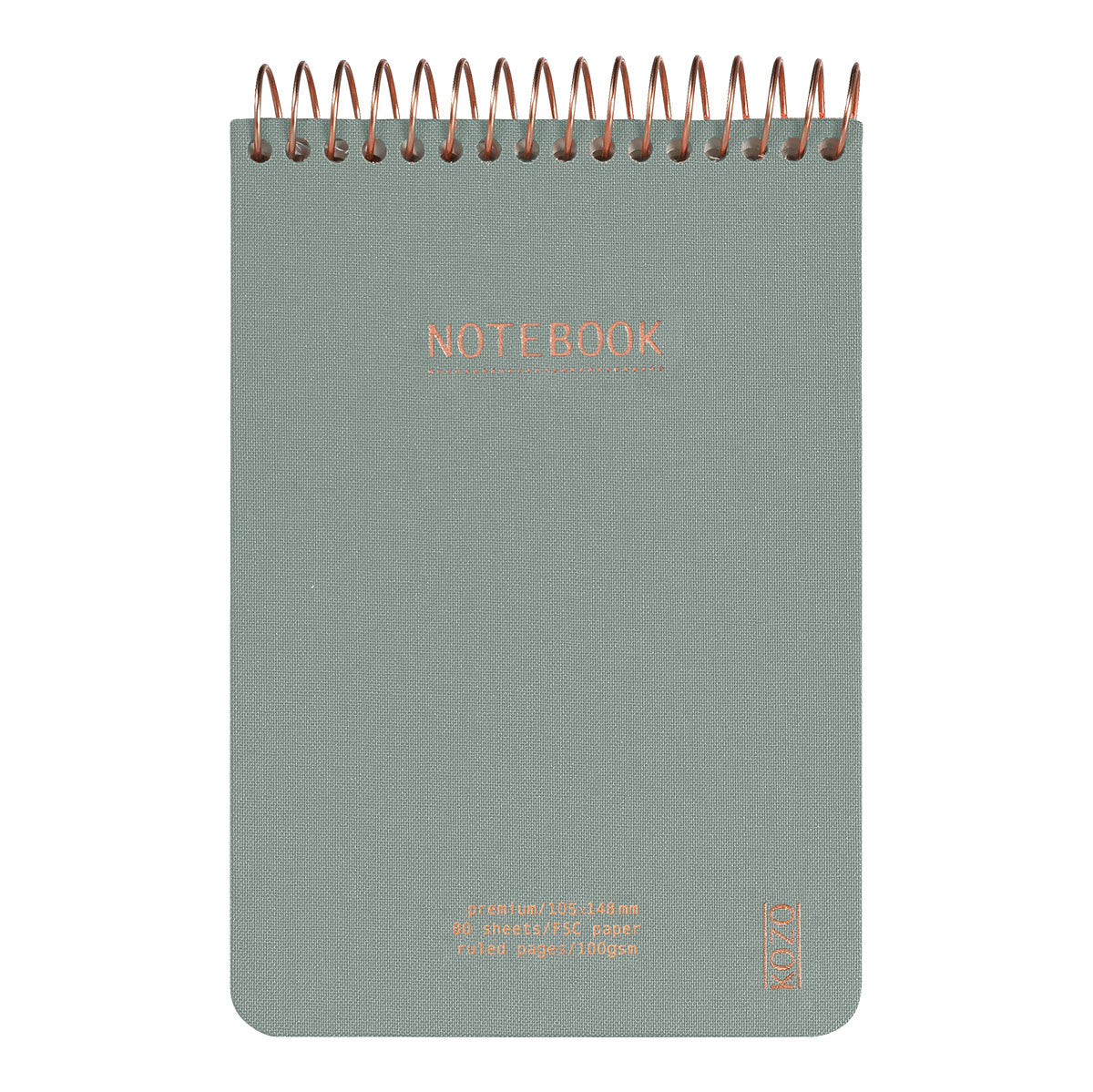 Kozo Premium A6 Notebook Ruled 160 Pages