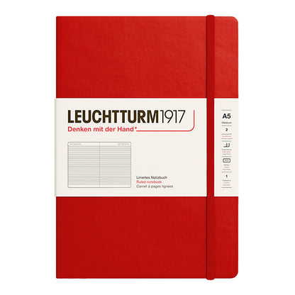 Leuchtturm1917 Notebook A5 Hard Cover, Ruled