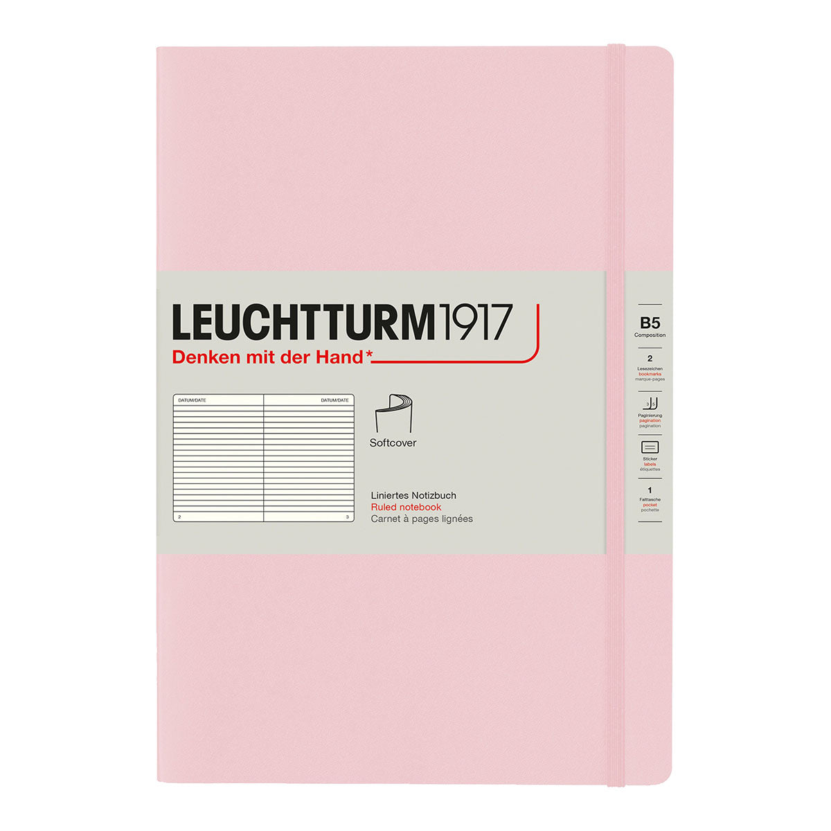 Leuchtturm1917 Notebook B5 Soft Cover, Ruled