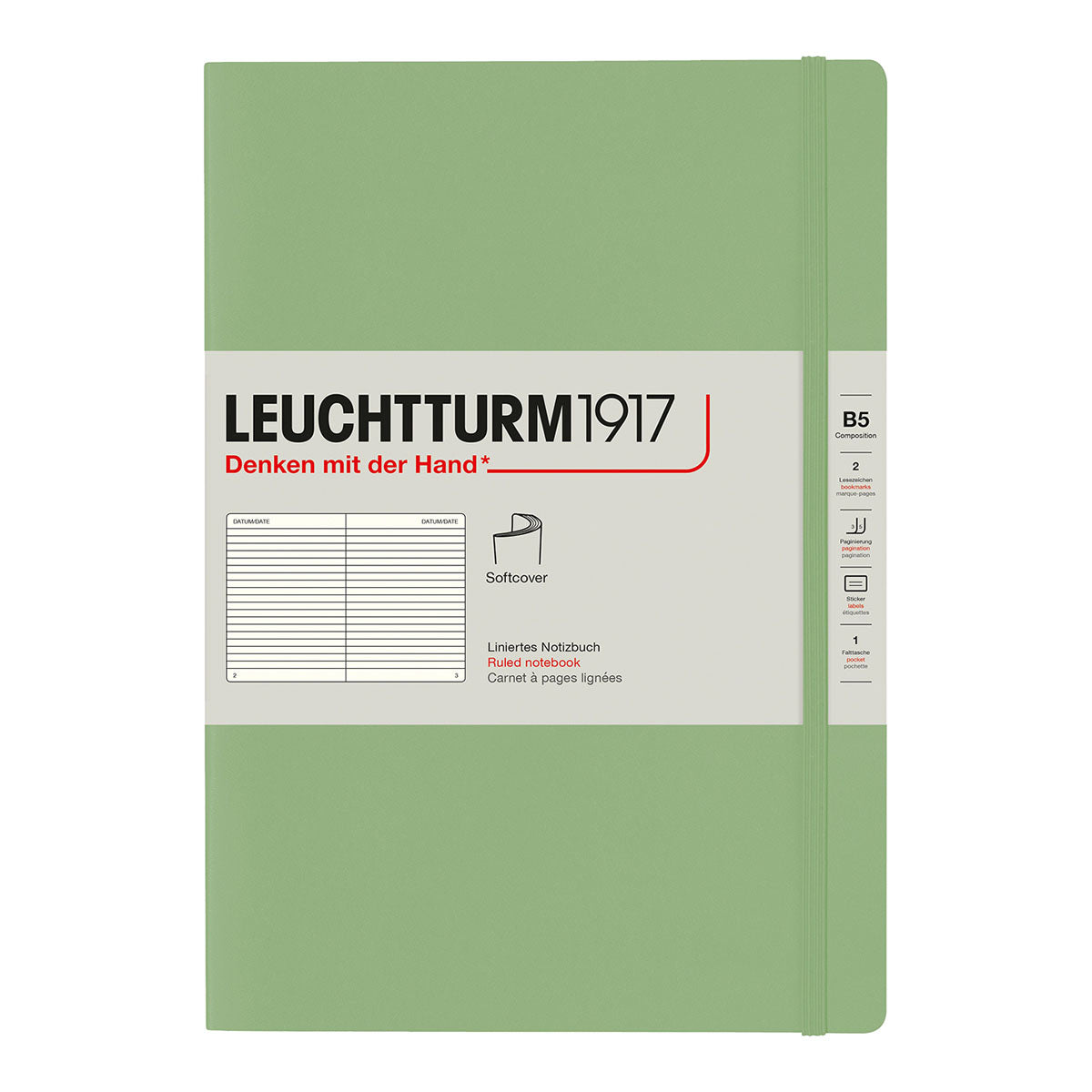 Leuchtturm1917 Notebook B5 Soft Cover, Ruled