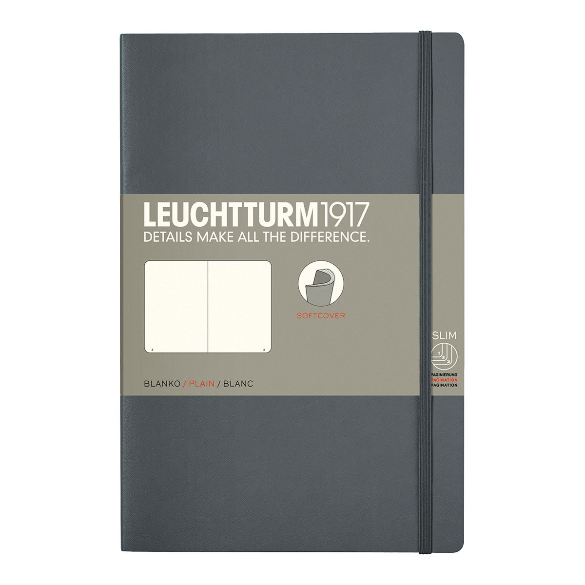 Leuchtturm1917 Notebook B6+ Soft Cover, Plain