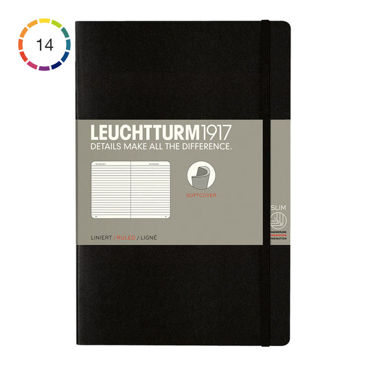 Leuchtturm1917 Notebook B6+ Soft Cover, Ruled