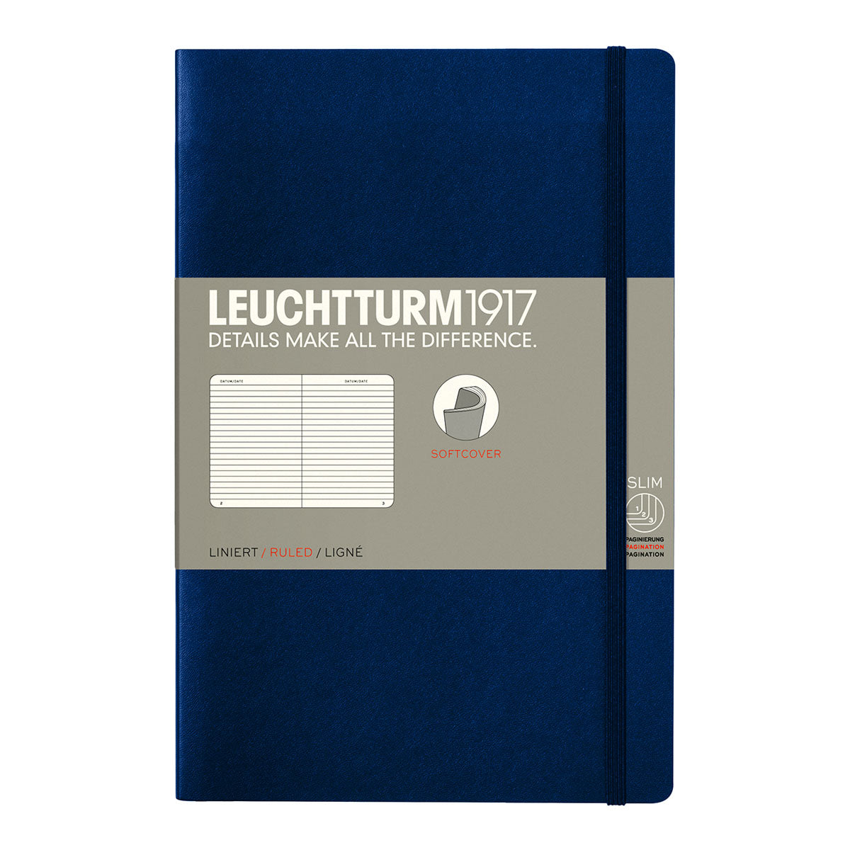 Leuchtturm1917 Notebook B6+ Soft Cover, Ruled