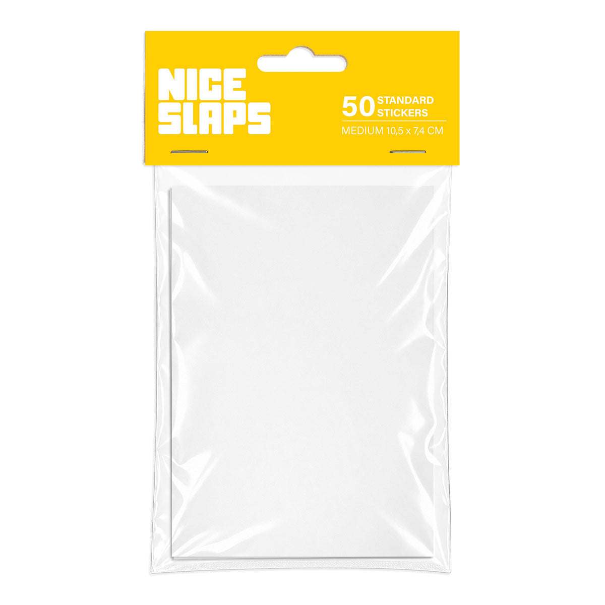 NICE SLAPS Standard Sticker Blanks White, Medium 50pcs - image 1