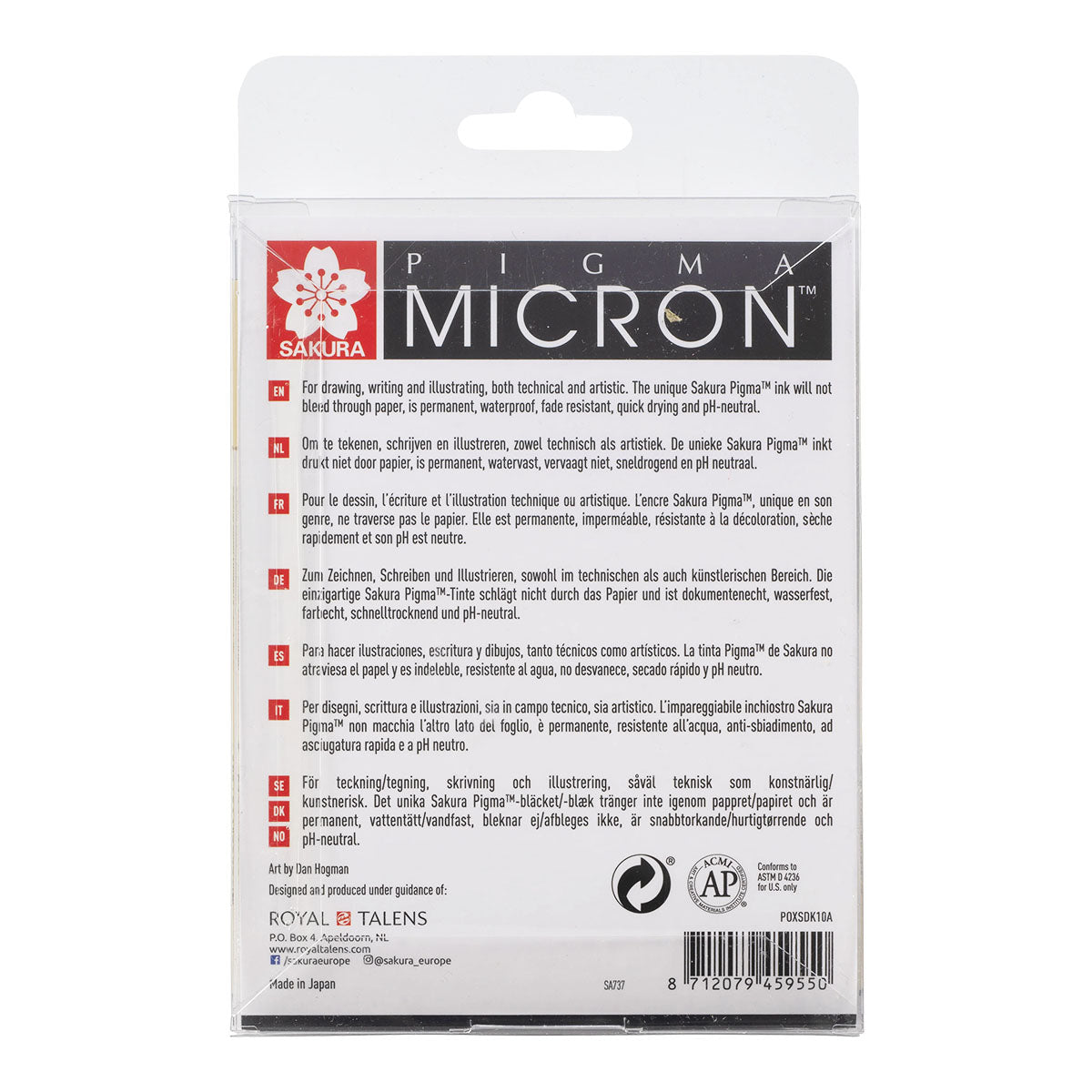 Sakura Pigma Micron Fineliner 10 set