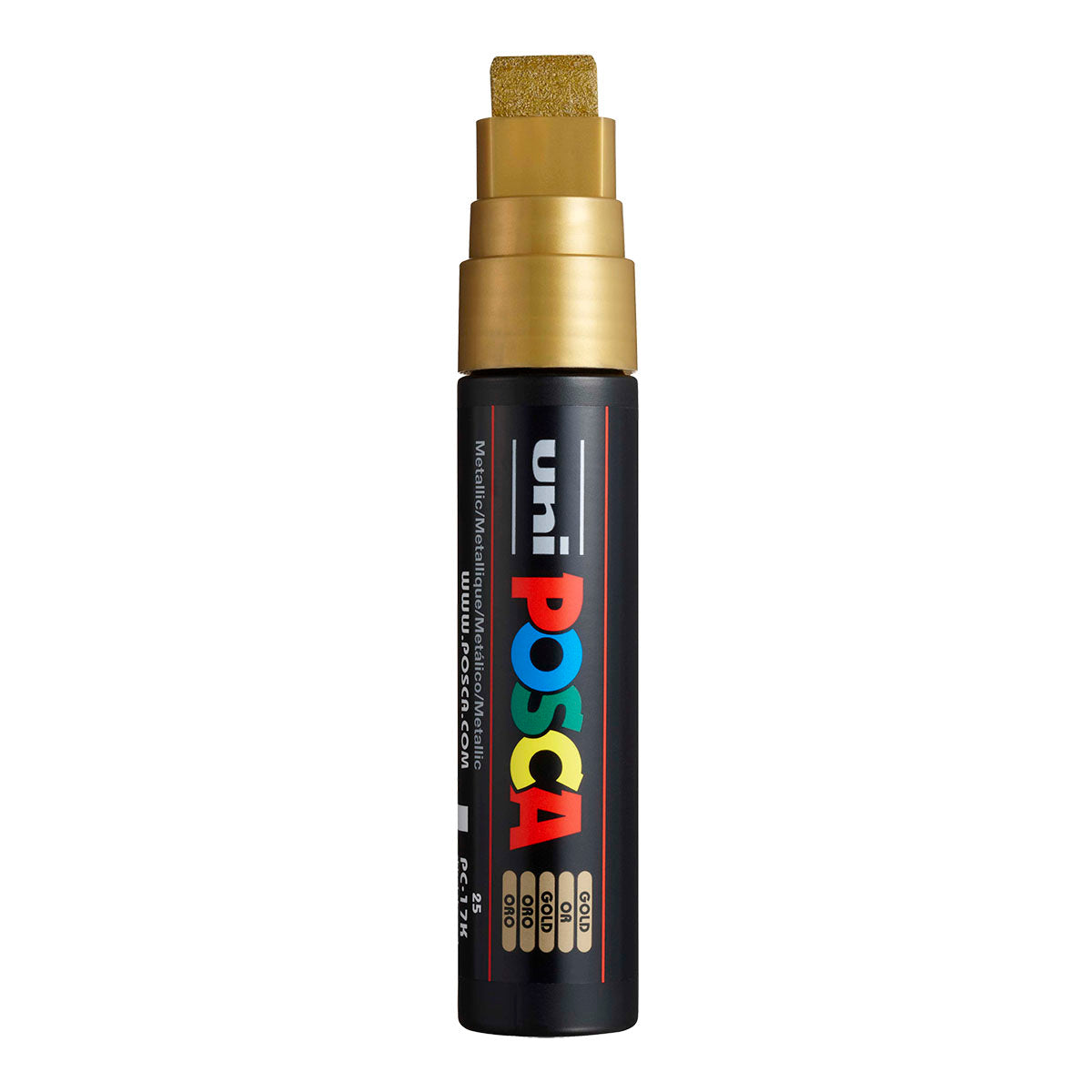Uni Posca PC-17K Extra Broad 15 mm paint marker in Metallic Gold