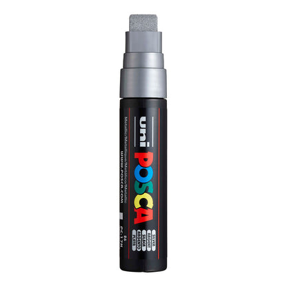 Uni Posca PC-17K Extra Broad 15 mm paint marker in Metallic Silver
