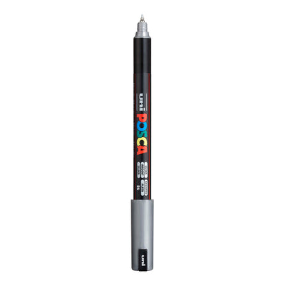 Uni Posca PC-1MR Ultra Fine 0.7 mm paint marker in Metallic Silver