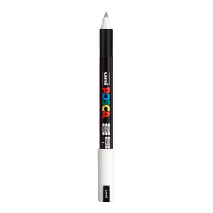 Uni Posca PC-1MR Ultra Fine 0.7 mm paint marker in White