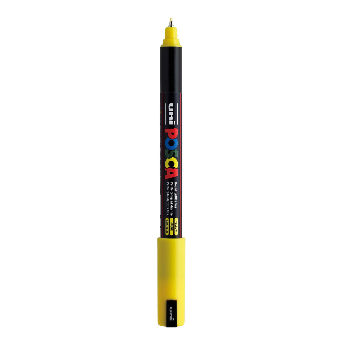 Uni Posca PC-1MR Ultra Fine 0.7 mm paint marker in Yellow