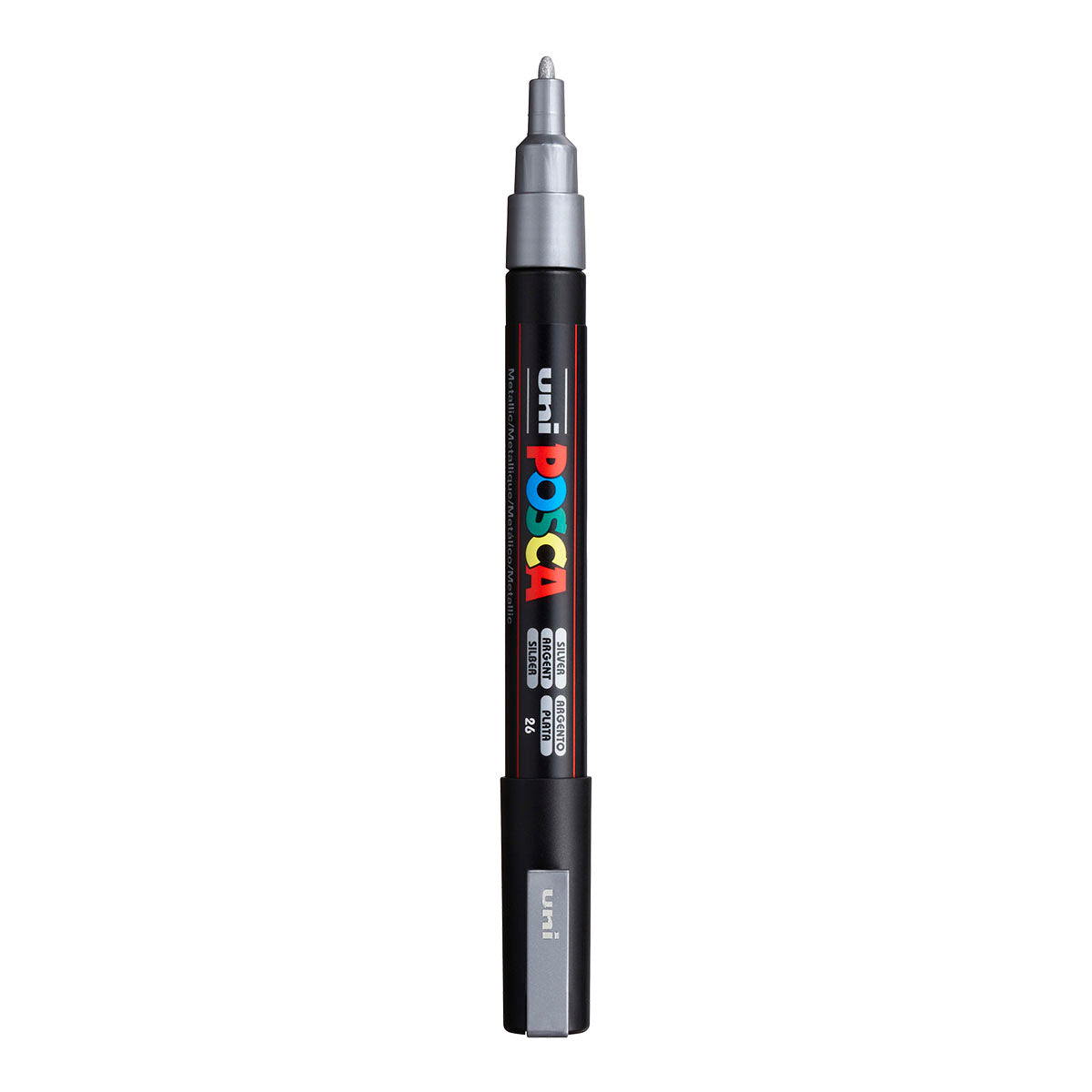 Uni Posca PC-3M Fine 1.3 mm paint marker in Metallic Silver