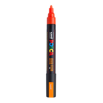 Uni Posca PC-5M Medium 2.5 mm paint marker in Fluorescent Orange