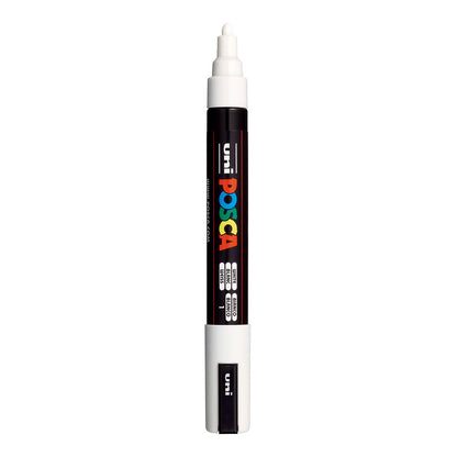 Uni Posca PC-5M Medium 2.5 mm paint marker in White