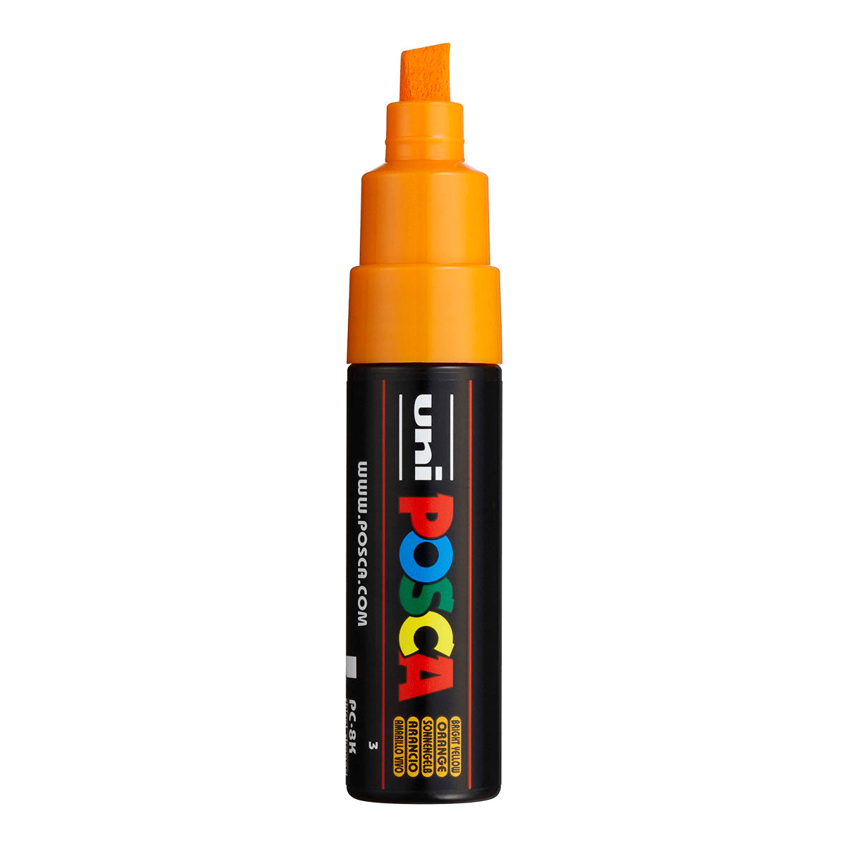 Uni Posca PC-8K Broad 8 mm paint marker in Bright Yellow